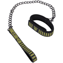Fort Troff - Tactical Collar & Leash - Black/Green Restraint - BONDAGE - TOYS - Mr and Mrs D's