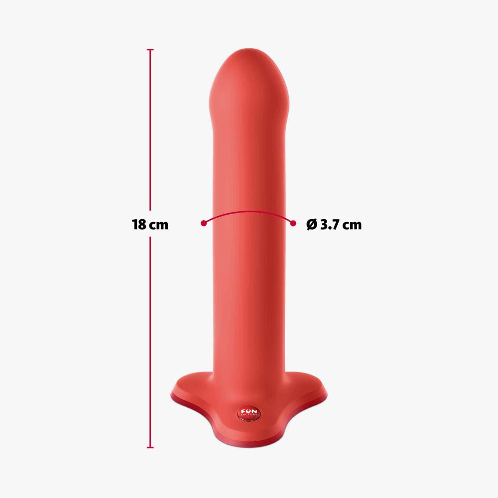 Fun Factory MAGNUM flashy Coral Orange 18.3 cm Dildo - Mr and Mrs D's