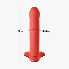 Fun Factory MAGNUM flashy Coral Orange 18.3 cm Dildo - Mr and Mrs D's