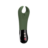Fun Factory MANTA moss green - black - Moss Green 18 cm USB Rechargeable Mens & Couples Vibrator - Mr and Mrs D's