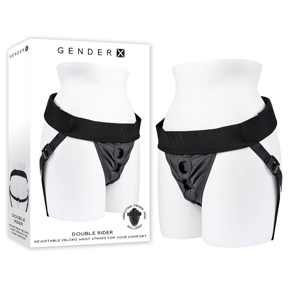 Gender X DOUBLE RIDER Strap On Harness - Mr and Mrs D's
