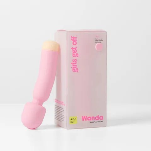 Girls Get Off - Wanda Massage Wand - Pink 16.8 cm USB Rechargeable Massage Wand - Mr and Mrs D's