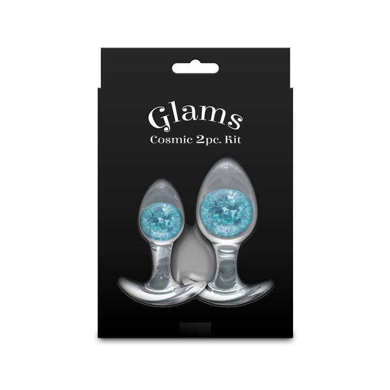 Glams Cosmic lear/Blue Butt Plugs - Set of 2 Sizes - ANAL TOYS - Mr and Mrs D's
