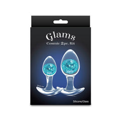 Glams Cosmic lear/Blue Butt Plugs - Set of 2 Sizes - ANAL TOYS - Mr and Mrs D's