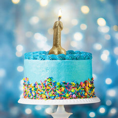 Glitterati Gold Glitter Penis Candle - Gold 10 cm Penis Party Candle - Mr and Mrs D's