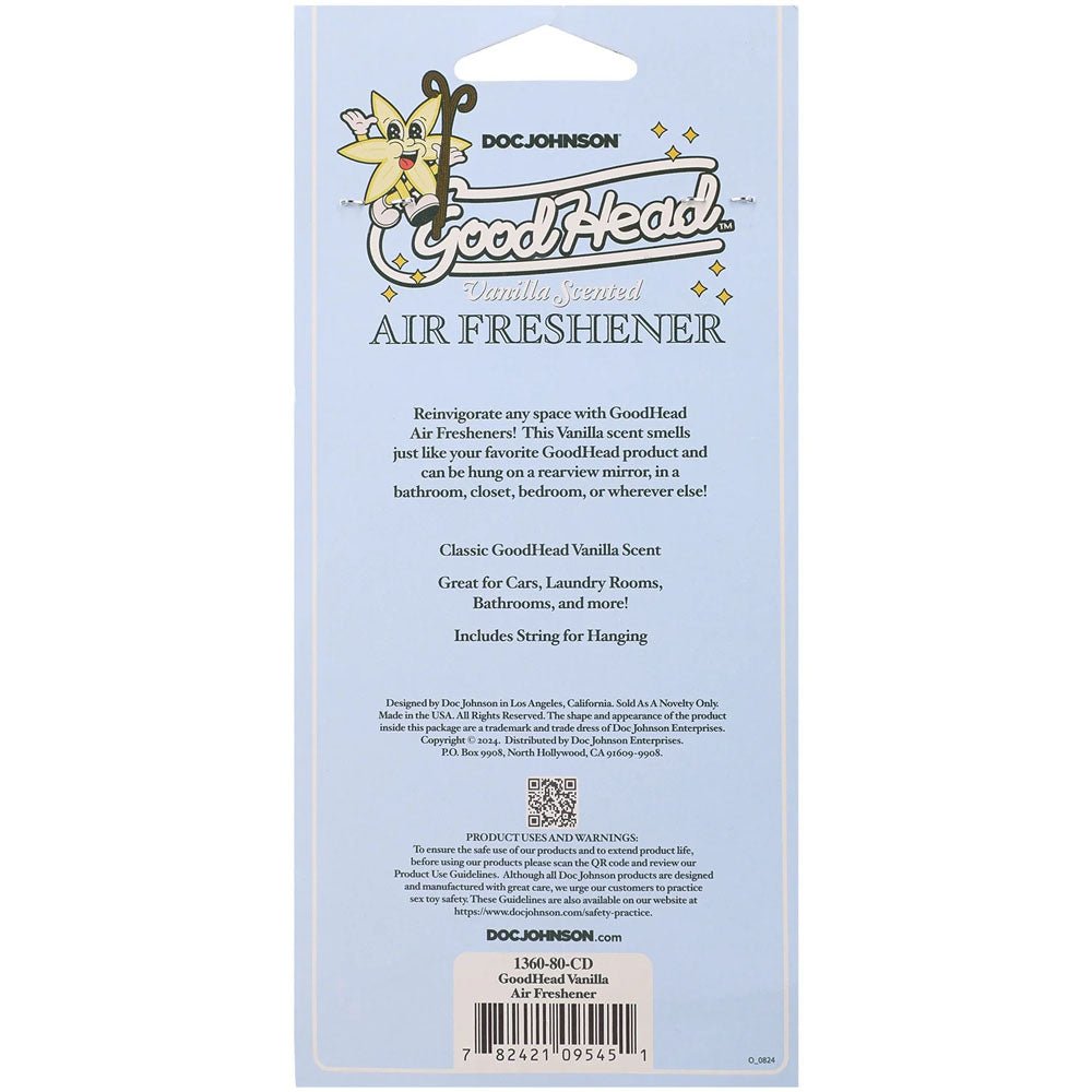 GoodHead Air Freshener - Vanilla Scented Air Freshener - NOVELTIES - Mr and Mrs D's