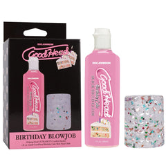 GoodHead Birthday Blowjob Kit - Birthday Cake GoodHead Glide with Helping Head Stroker - LOTIONS & LUBES - Mr and Mrs D's