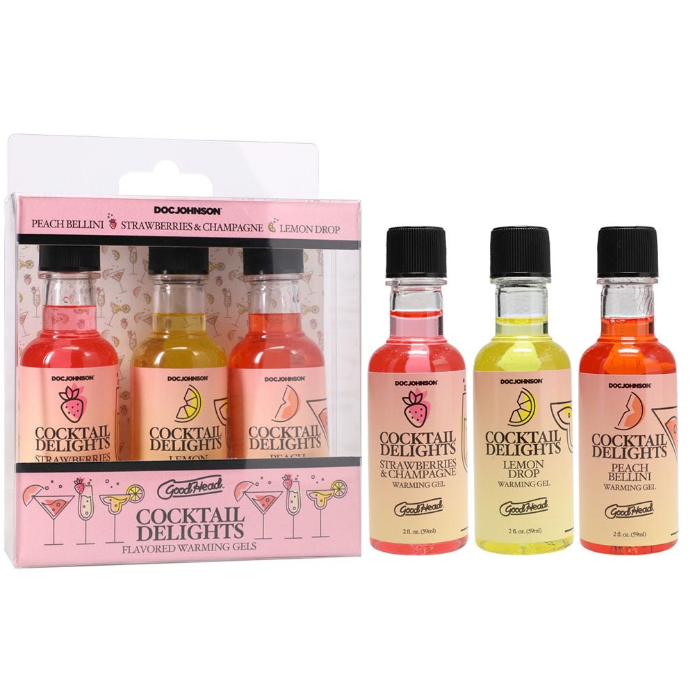 GoodHead Cocktail Delights - Flavoured Warming Oral Sex Gels - 59 ml Bottles - Set of 3 - LOTIONS & LUBES - Mr and Mrs D's