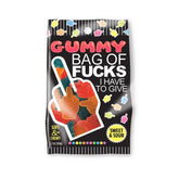 Gummy Bag Of Fucks I Have To Give - Soft & Chewy Sour Gummy Lollies - 64 gram Bag - NOVELTIES - Mr and Mrs D's