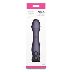 INYA Integra Vibrator with Sliding Ring Shaft - Gray 18.2 cm USB Rechargeable - VIBRATORS - Mr and Mrs D's