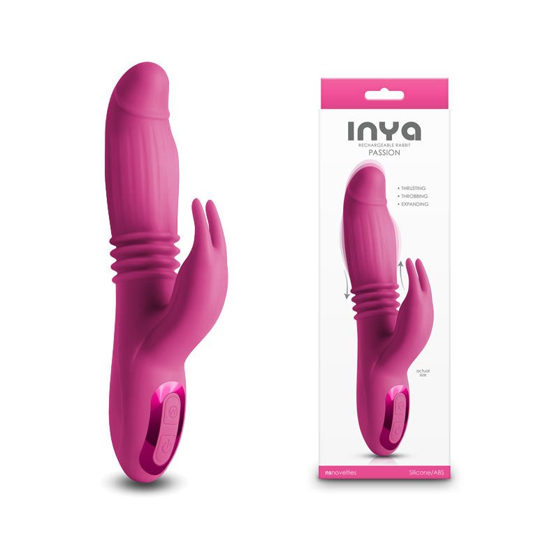 INYA Passion Rabbit Vibrator - Pink - Mr and Mrs D's