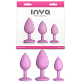 INYA Triple Ace Kit - Blush - Pink Butt Plugs - Set of 3 Sizes - ANAL TOYS - Mr and Mrs D's