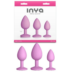 INYA Triple Ace Kit - Blush - Pink Butt Plugs - Set of 3 Sizes - ANAL TOYS - Mr and Mrs D's