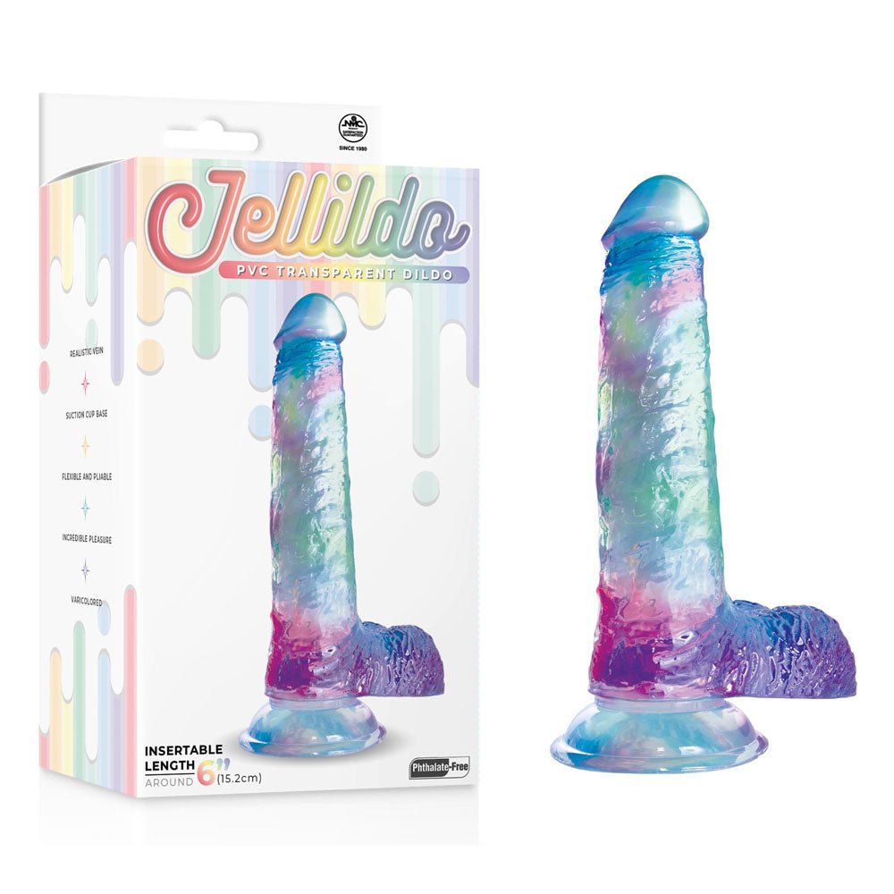 Jellido 15.2cm Dildo - Clear Coloured 15.2 cm Dildo - DONGS - Mr and Mrs D's