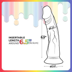 Jellido 16.5cm Dildo - Clear Coloured 16.5 cm Dildo - DONGS - Mr and Mrs D's
