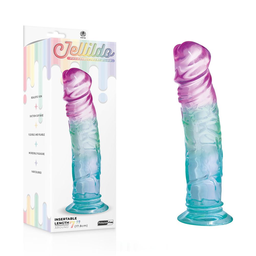 Jellido 18cm Dildo - Clear Coloured 18 cm Dildo - DONGS - Mr and Mrs D's