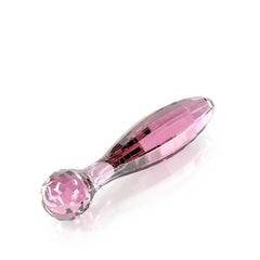 JimmyJane Dillenia Vetro Glass Wand Dildo - Pink - GLASS TOYS - Mr and Mrs D's