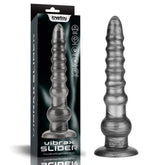 King Sized Vibrating Dildo Vibrax Slider - Grey 32.3 cm (12.5'') USB Rechargeable - DONGS - Mr and Mrs D's