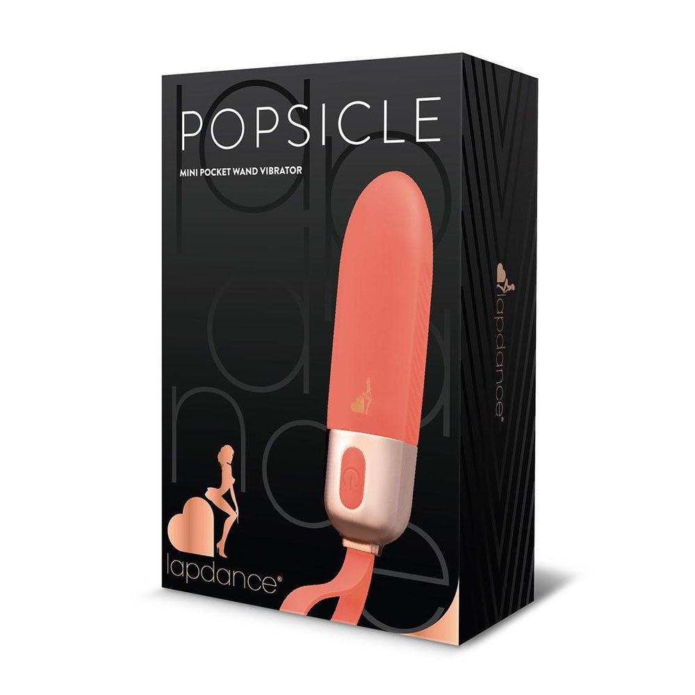 LAPDANCE Popsicle Mini Pocket Wand - Pink 12 cm USB Rechargeable Bullet - Mr and Mrs D's