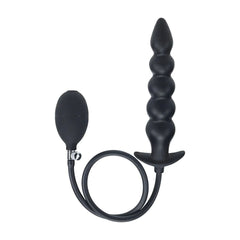 LEVELZ Beaded Inflatable Anal Plug - Black Butt Plug - ANAL TOYS - Mr and Mrs D's