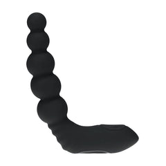 LEVELZ Rechargeable Beaded Prostate Massager - Black USB Rechargeable Heating + Vibrating - ANAL TOYS - Mr and Mrs D's