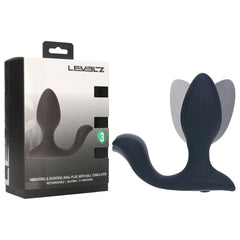 LEVELZ Vibrating & Rotating Anal Plug with Ball Stimulator - Black 10.7 cm USB Rechargeable - ANAL TOYS - Mr and Mrs D's
