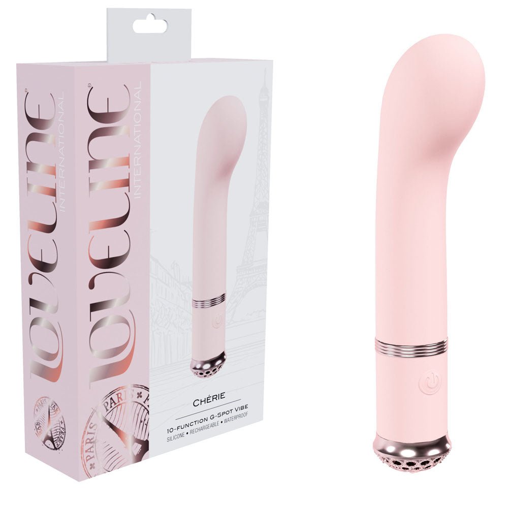 LOVELINE Cherie Pink Vibrator - 14 cm USB Rechargeable - Mr and Mrs D's