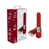 LOVELINE Dahlia - Red - Red 12.5 cm USB Rechargeable Lipstick Vibrator - Mr and Mrs D's