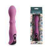 Lust - n - Dreams - Cadence - Blush - Purple 18.2 cm USB Rechargeable Thrusting & Sliding Vibrator - Mr and Mrs D's