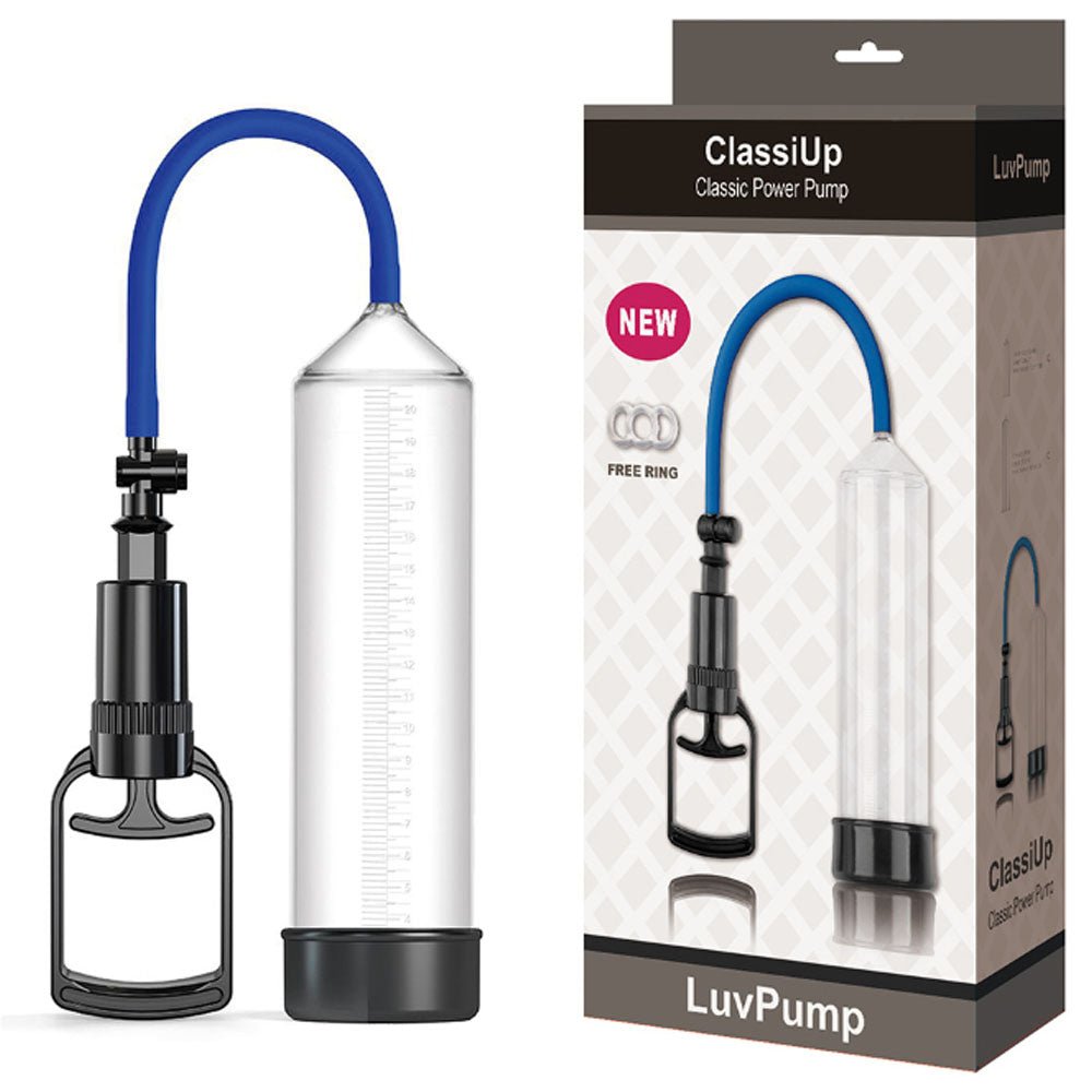 LuvPump ClassiUp Classic Power Penis Pump - Medium - Clear - PUMPS - Mr and Mrs D's