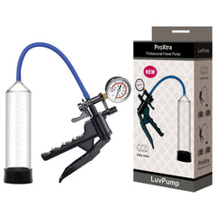 LuvPump ProXtra Professional Power Penis Pump - Clear with Pressure Gauge - PUMPS - Mr and Mrs D's
