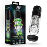 M For Men - Whirlwind Pro - Clear USB Rechargeable Rotating & Sucking Auto Stroker - MASTURBATORS - Mr and Mrs D's