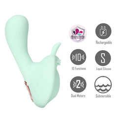 Maia AVERI - Green - Green USB Rechargeable Vibrator - Mr and Mrs D's