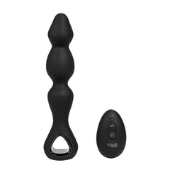 Maia HUDSON - Black 19 cm USB Rechargeable Anal Vibrator with Wireless Remote - ANAL TOYS - Mr and Mrs D's