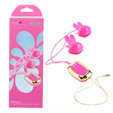 Maia MOLLI - Pink - Pink USB Rechargeable Vibrating Nipple Clamps & Necklace - BONDAGE - TOYS - Mr and Mrs D's
