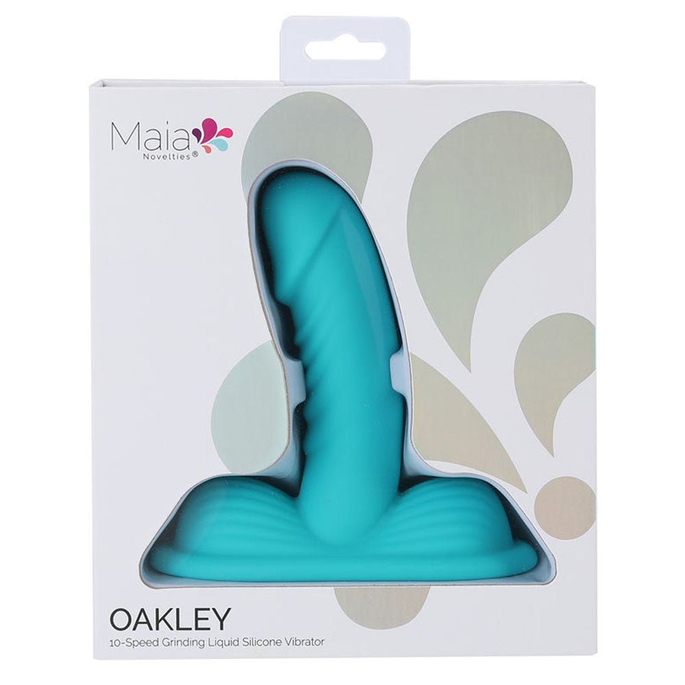 Maia OAKLEY - Blue - Blue USB Rechargeable Grinder Pad with 14 cm Vibrator - VIBRATORS - Mr and Mrs D's