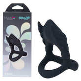 Maia ROCKY Vibrating Cock & Balls Ring - Black USB Rechargeable - COCK RINGS - Mr and Mrs D's