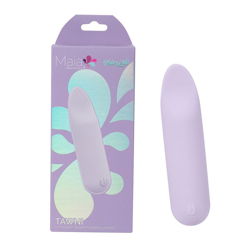 Maia TAWNI - Lavender - Lavender 9 cm USB Rechargeable Bullet with Flickering Tip - Mr and Mrs D's