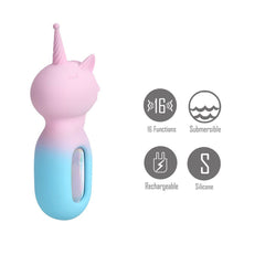 Maia UNIE - Unicorn Wand Vibrator Pink/Blue - STIMULATORS - Mr and Mrs D's