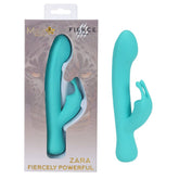 Maia ZARA - Teal - Teal 17.1 cm USB Rechargeable Rabbit Vibrator - Mr and Mrs D's