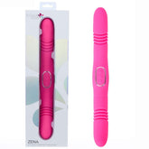 Maia ZENA - Pink - Pink 35.5 cm USB Rechargeable Dual Thrusting Double Ended Vibrator - VIBRATORS - Mr and Mrs D's