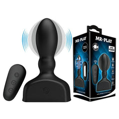 MR PLAY Inflatable Anal Plug - Black USB Rechargeable Inflatable Anal Plug with Wireless Remote - Mr and Mrs D's