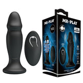 MR PLAY Powerful Vibrating Anal Plug - Black 12.4 cm USB Rechargeable Vibrating Anal Plug with Remote - Mr and Mrs D's