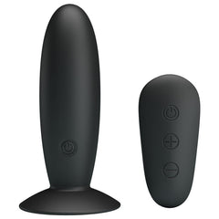 MR PLAY Remote Control Vibrating Anal Plug - Black USB Rechargeable Vibrating Butt Plug with Wireless Remote - Mr and Mrs D's