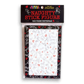 Naughty Stick Figure Notepad - Novelty Notepad - 100 Pages - Mr and Mrs D's