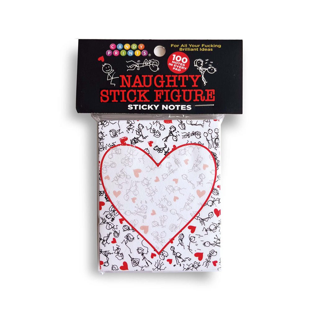 Naughty Stick Figure Sticky Notes - Novelty Sticky Notes - 100 Pack - Mr and Mrs D's