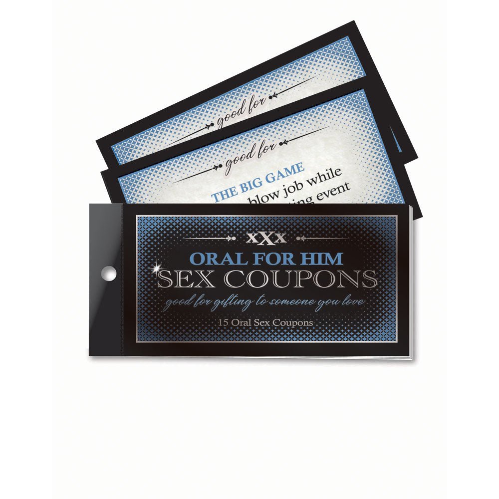Oral For Him Sex Coupons - Set of 15 Coupons - Mr and Mrs D's