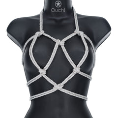 OUCH! Bondage Rope - 10 M - Silver - Silver Nylon Bondage Rope - 10 metre Length - Mr and Mrs D's