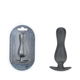 OUCH! Curvy Anal Plug - Gun Metal - Gun Metal Grey 11.7 cm Butt Plug - ANAL TOYS - Mr and Mrs D's