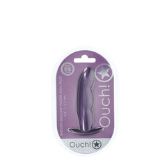 OUCH! Finger Anal Plug - Metallic Purple - Metallic Purple 11.7 cm Butt Plug - ANAL TOYS - Mr and Mrs D's